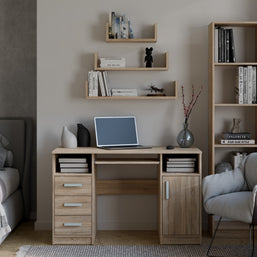 KOMPLET 3 x PÓŁKA WISZĄCA ŚCIENNA MOBI 3P DĄB SONOMA