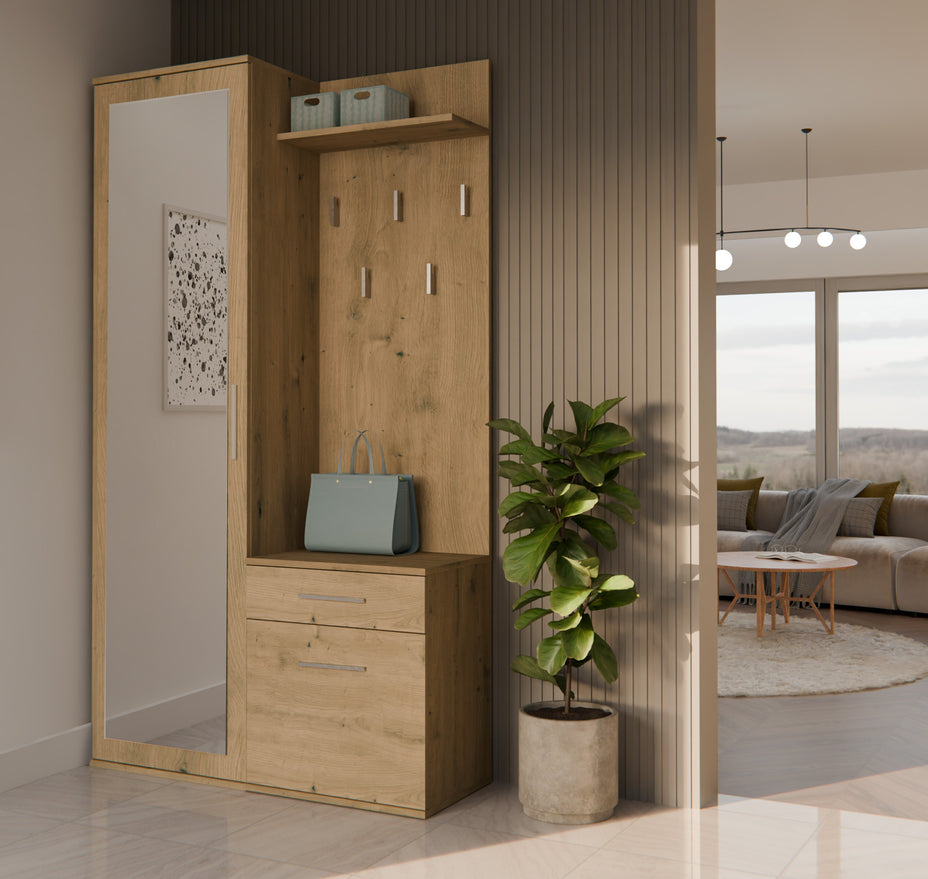 GARDEROBA DUO DĄB ARTISAN