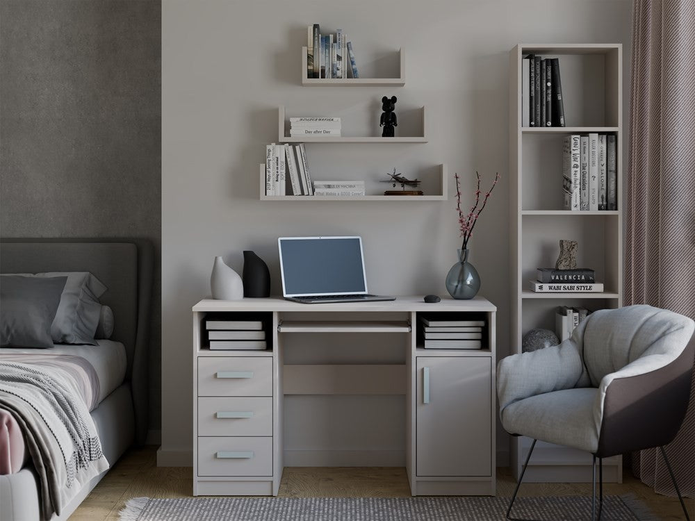 Półka Wisząca MOBI 3P Komplet 3x – Nowoczesne Półki Ścienne KASZMIR BEŻ