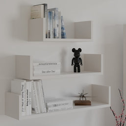 Półka Wisząca MOBI 3P Komplet 3x – Nowoczesne Półki Ścienne KASZMIR BEŻ