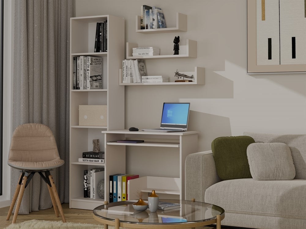 Półka Wisząca MOBI 3P Komplet 3x – Nowoczesne Półki Ścienne KASZMIR BEŻ