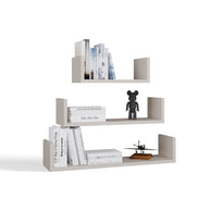 Półka Wisząca MOBI 3P Komplet 3x – Nowoczesne Półki Ścienne KASZMIR BEŻ