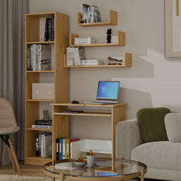 Półka Wisząca MOBI 3P Komplet 3x – Nowoczesne Półki Ścienne DĄB ARTISAN