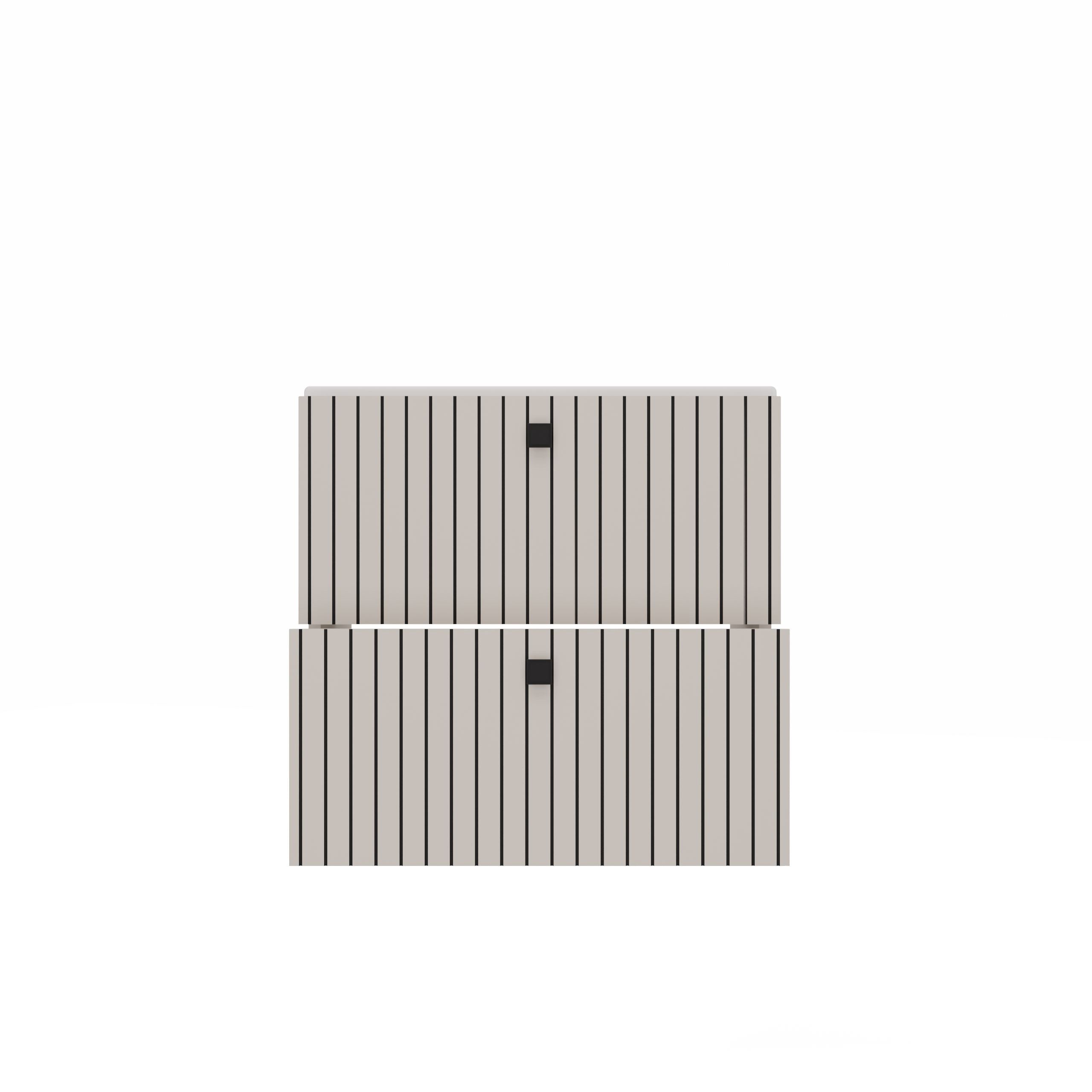 SZAFKA POD UMYWALKĘ TIGO 60 2S KASZMIR RYFLOWANY FRONT + UMYWALKA