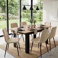 Stół NP 120-160x80 Craft nogi czarne