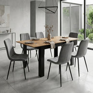 Stół NP 120-160x80 Craft nogi czarne