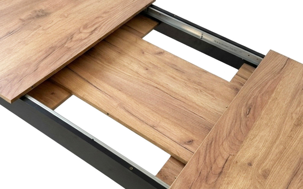 Stół NP 120-160x80 Craft nogi czarne