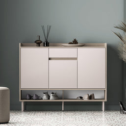 Voco 02 dąb cremona terracotta / cashmere - komoda 3D1S - PR_VOCO_02_C.jpg