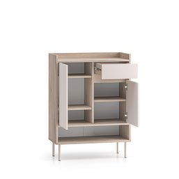 Voco 03 dąb cremona terracotta / cashmere - szafka 2D1S - PR_VOCO_03_E.jpg