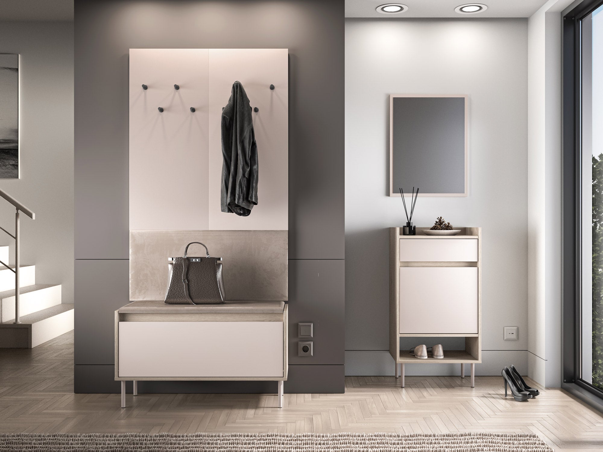 Voco 05 dąb cremona terracotta / cashmere - szafka 1K - PR_VOCO_05_J.jpg