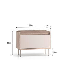 Voco 06 dąb cremona terracotta / cashmere - szafka 1K - PR_VOCO_06_F.jpg