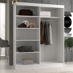 Szafa Iga 160 A/B ANTRACYT ARTISAN 1x Lustro Do Sypialni Przedpokoju