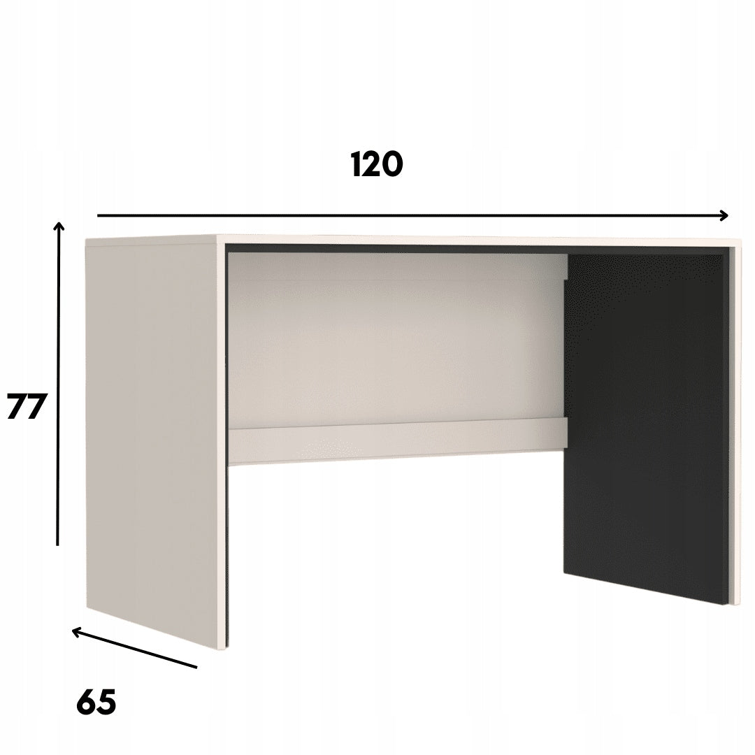 BIURKO 120x65 cm BRENT - KASZMIR / CZERŃ