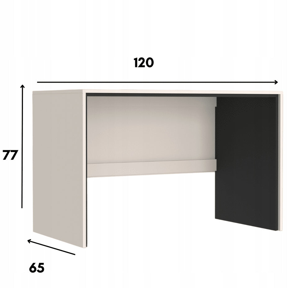 BIURKO 120x65 cm BRENT - KASZMIR / CZERŃ