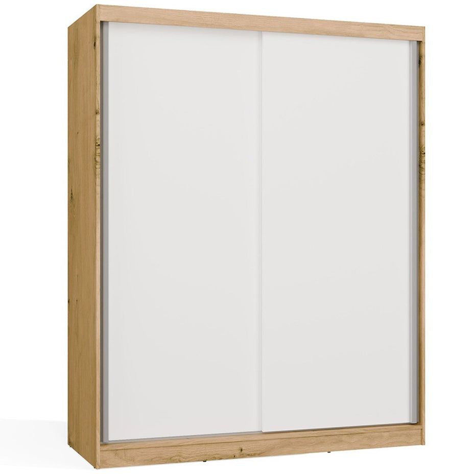 SZAFA Przesuwna IGA 160 CM B DĄB ARTISAN BIEL – Stylowa i Funkcjonalna