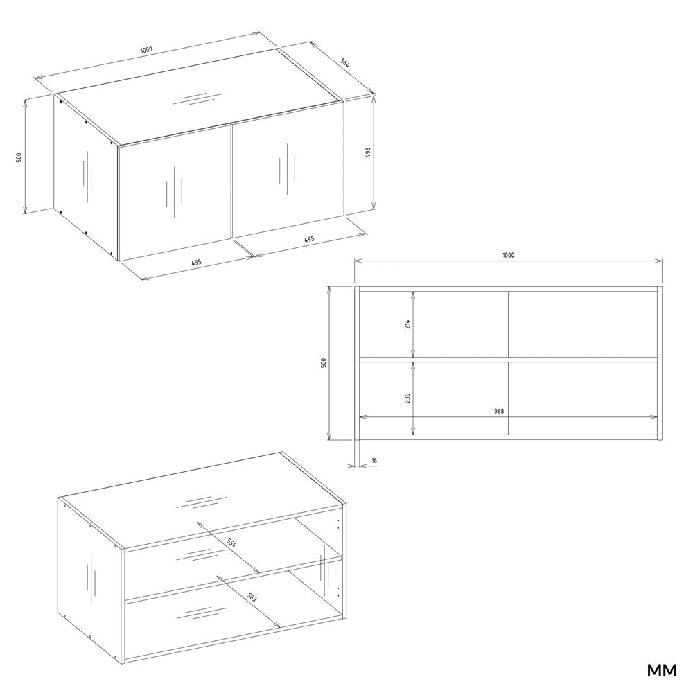 SZAFA SENSO 4D z Nadstawką Wysoka BIEL Drzwi Czarne Uchwyty 250x200 Cm