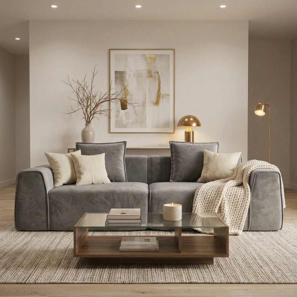 SOFA KOMPRESYJNA SZARA