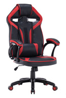 Zestaw BIURKO DANY Narożne ANTRACYT / DĄB ARTISAN + Fotel DRIFT CZERWONY