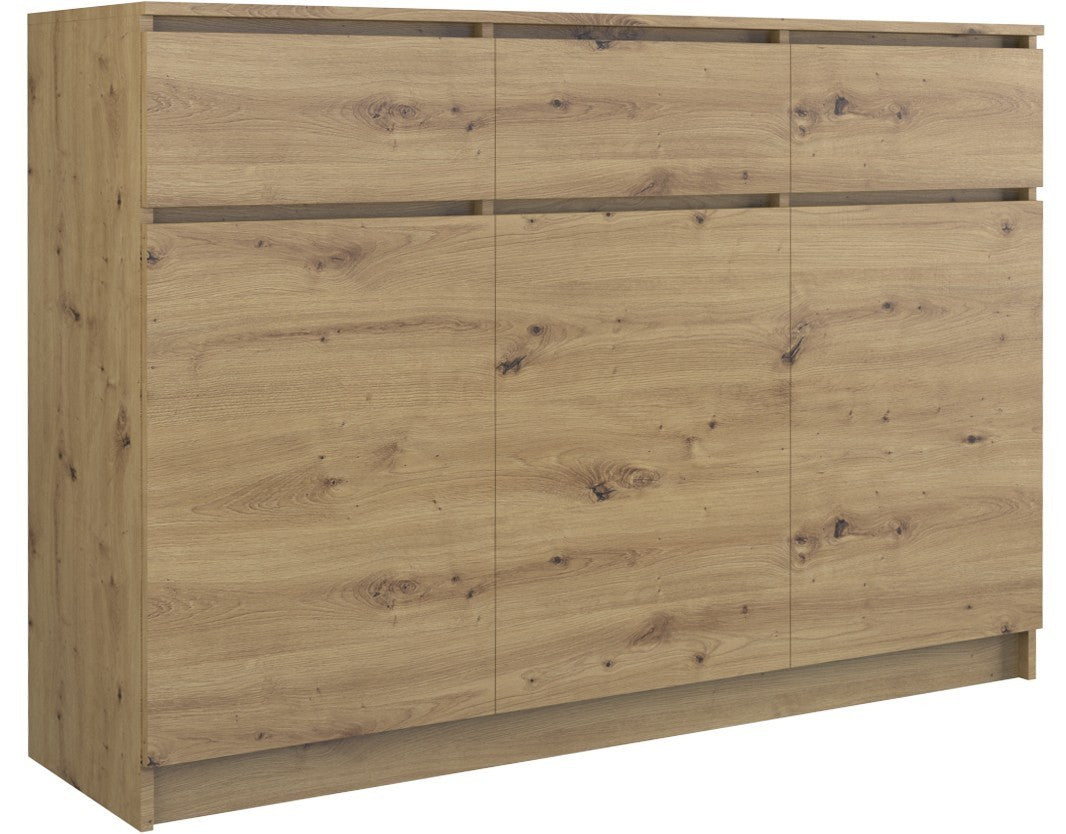 KOMODA SZAFKA 3D3S 120 - DĄB ARTISAN