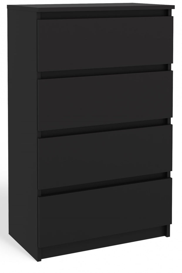 KOMODA SZAFKA 4 SZUFLADY M4 CZERŃ