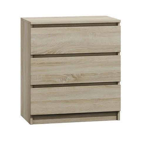 KOMODA SZAFKA 3 SZUFLADY M3 DĄB SONOMA