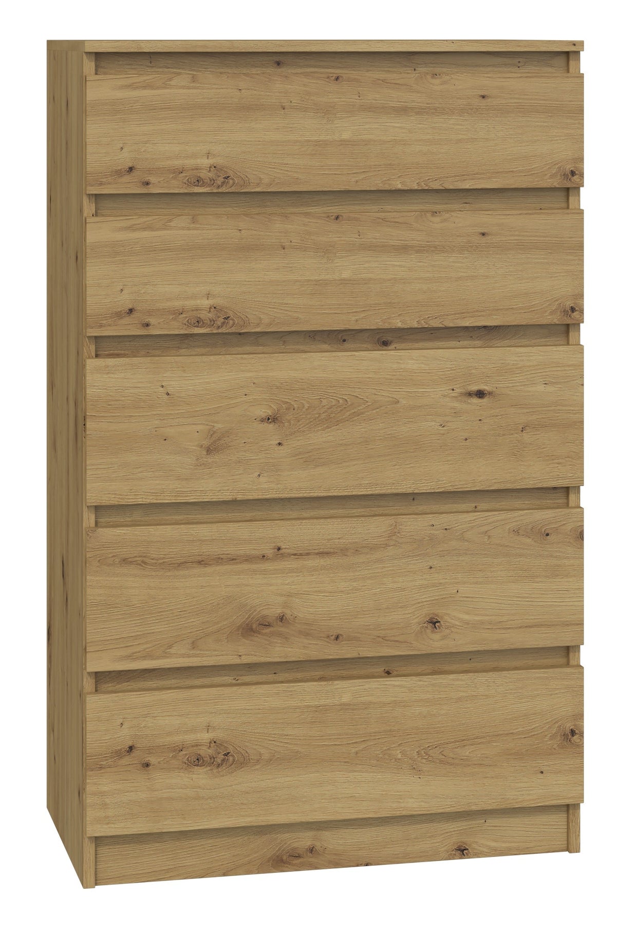 KOMODA SZAFKA 5 SZUFLAD M5 DĄB ARTISAN
