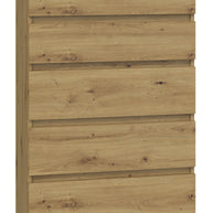 KOMODA SZAFKA 5 SZUFLAD M5 DĄB ARTISAN