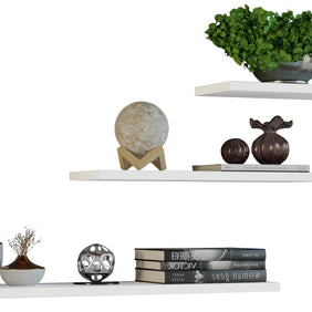 KOMPLET 3 x PÓŁKA WISZĄCA TOBI 3P BIEL MAT