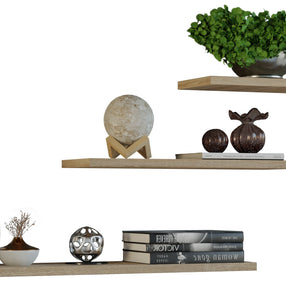 KOMPLET 3 x PÓŁKA WISZĄCA TOBI 3P DĄB SONOMA