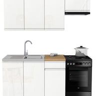 KUCHNIA VARIO 170CM BIAŁY AKRYL POŁYSK C10 EVOKE/BLAT EVOKE Z AGD