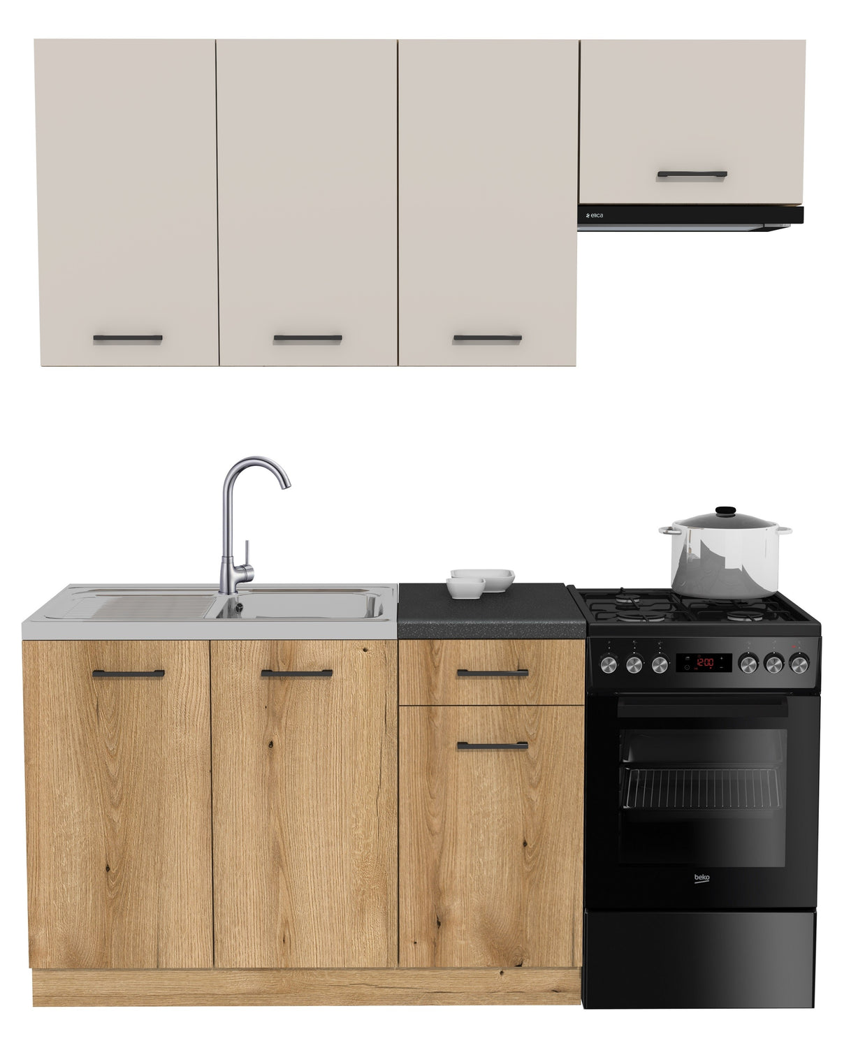 KUCHNIA VARIO 170CM KASZMIR/EVOKE C10/BLAT DISTRICT BEZ AGD