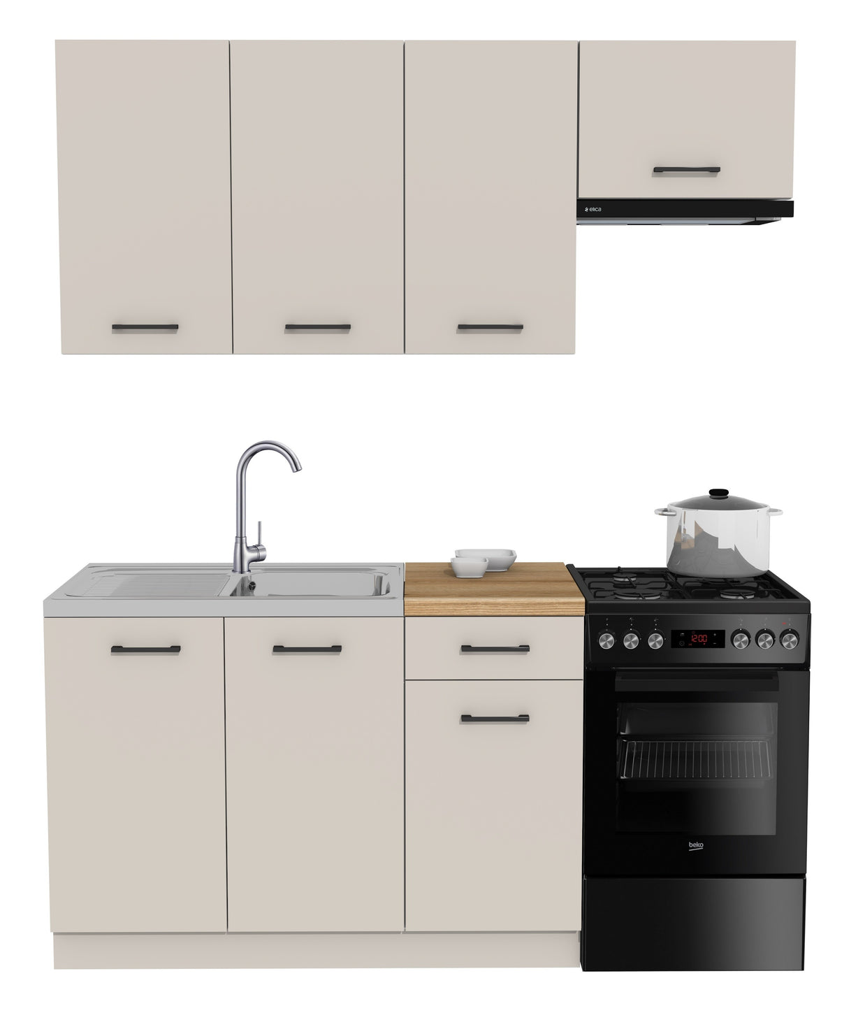 KUCHNIA VARIO 170CM KASZMIR/KASZMIR C10/BLAT EVOKE BEZ AGD