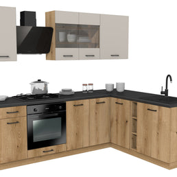 KUCHNIA VARIO 240X180CM KASZMIR/EVOKE C10/BLAT DISTRICT BEZ AGD