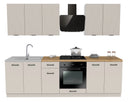 KUCHNIA VARIO 260CM RYFLOWANY KASZMIR/KASZMIR C10/BLAT EVOKE Z AGD