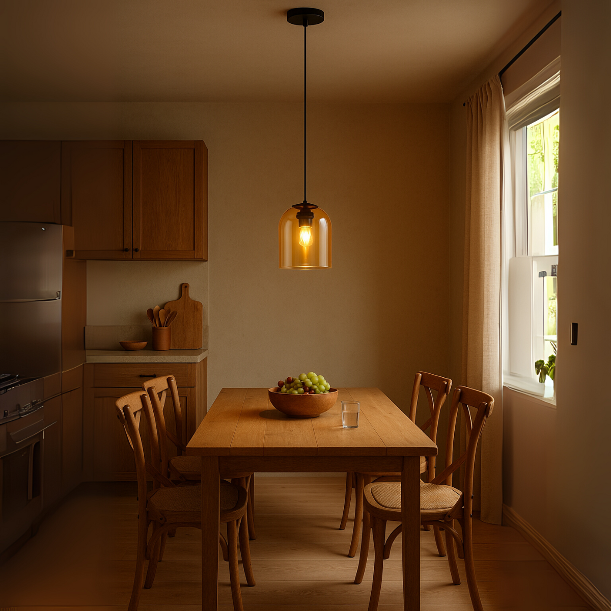 Lampa wisząca Elaris bursztynowa 1xE27 - lampa-wiszaca-elaris-bursztynowa-1xe27-2.jpg