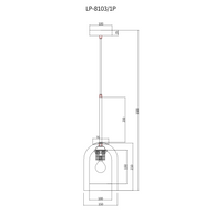 Lampa wisząca Elaris bursztynowa 1xE27 - lampa-wiszaca-elaris-bursztynowa-1xe27-4.jpg