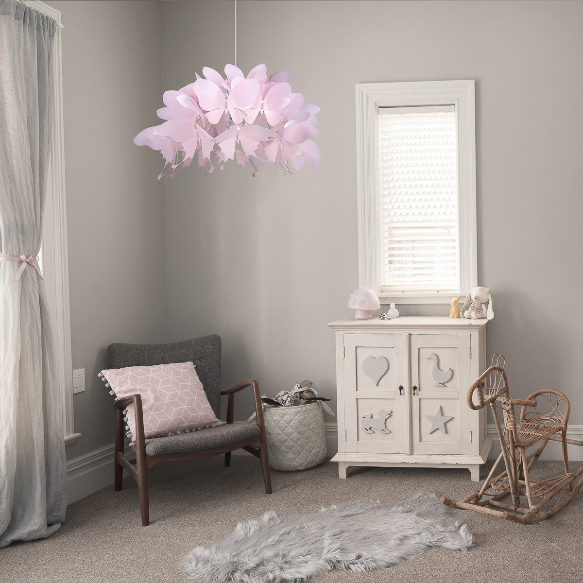 Lampa wisząca Farfalla różowa 1xE27 - lampa-wiszaca-farfalla-1xe27-rozowa-lp-md088-3439a1p-rozowy-2.jpg