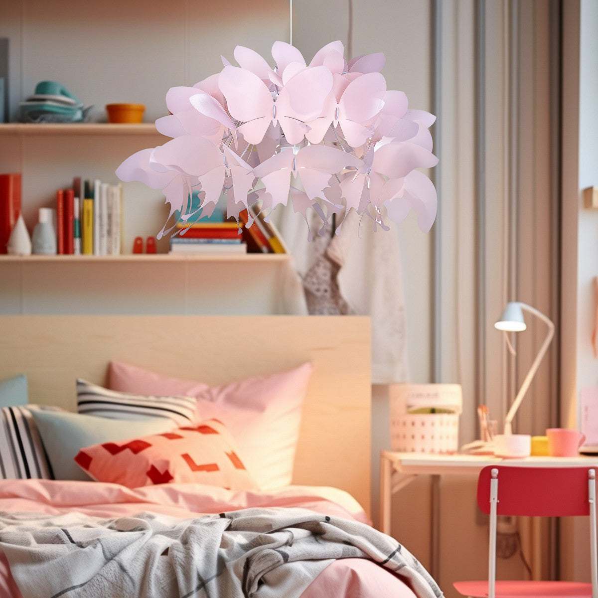 Lampa wisząca Farfalla różowa 1xE27 - lampa-wiszaca-farfalla-1xe27-rozowa-lp-md088-3439a1p-rozowy-4.jpg