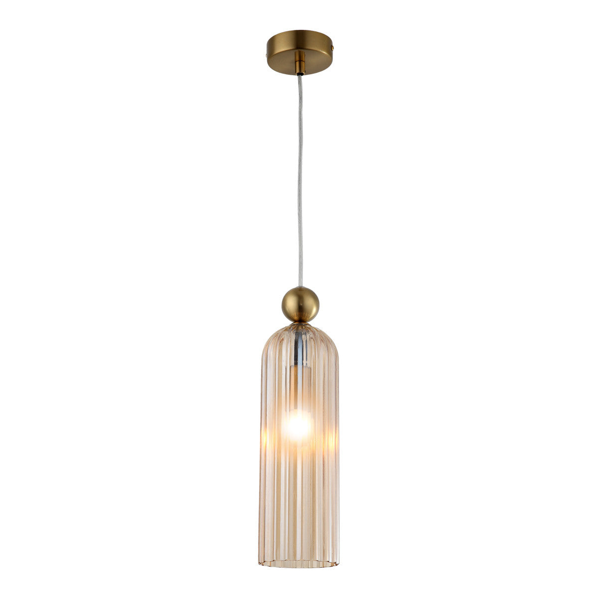 Lampa wisząca Piega 1 Bursztynowa 1xE14 - lampa-wiszaca-piega-1-bursztynowa-1xe14-1.jpg