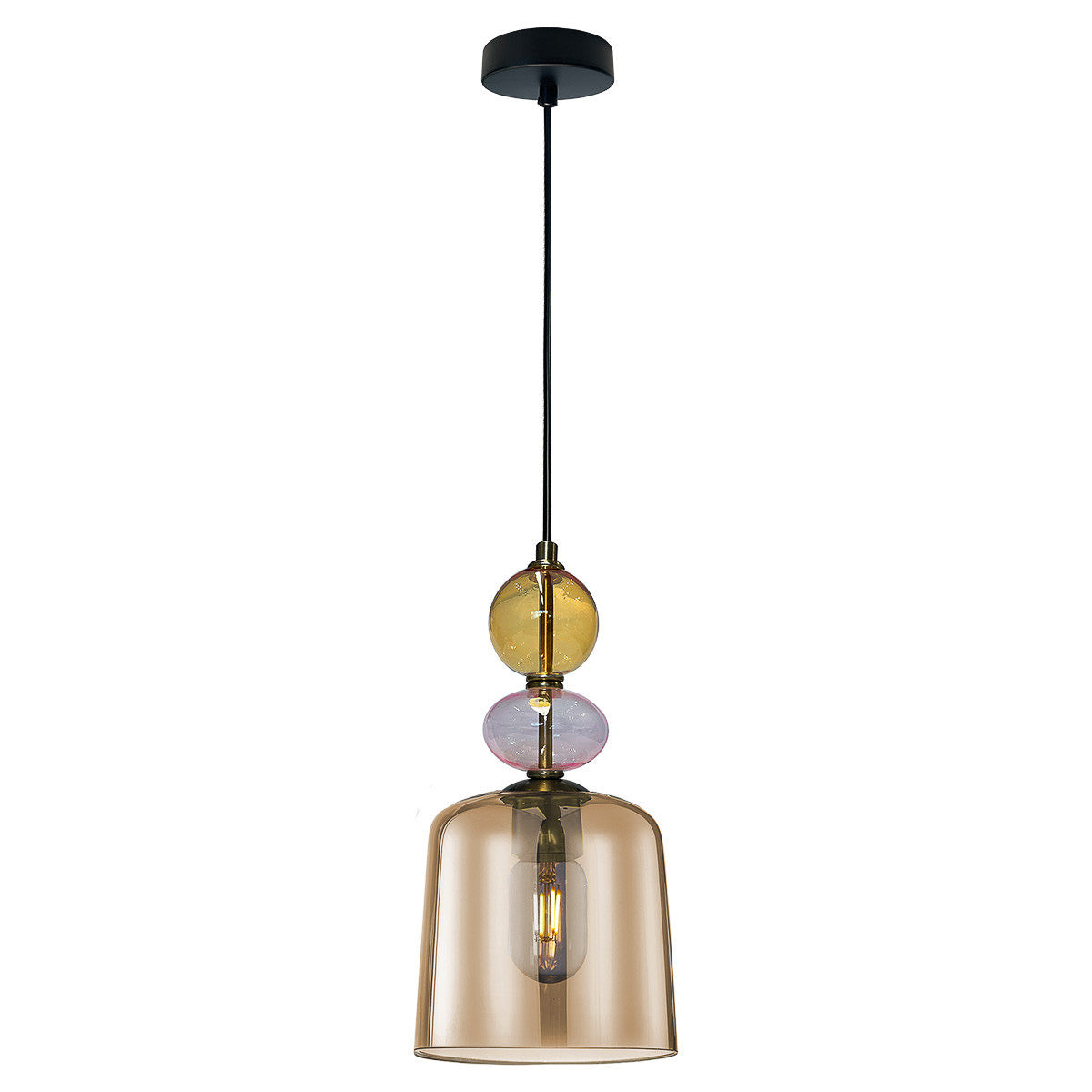 Lampa wisząca Tropea bursztynowa 1xE27 - lampa-wiszaca-tropea-1xe27-bursztynowa-duza-lp-20041p-m-am-1.jpg