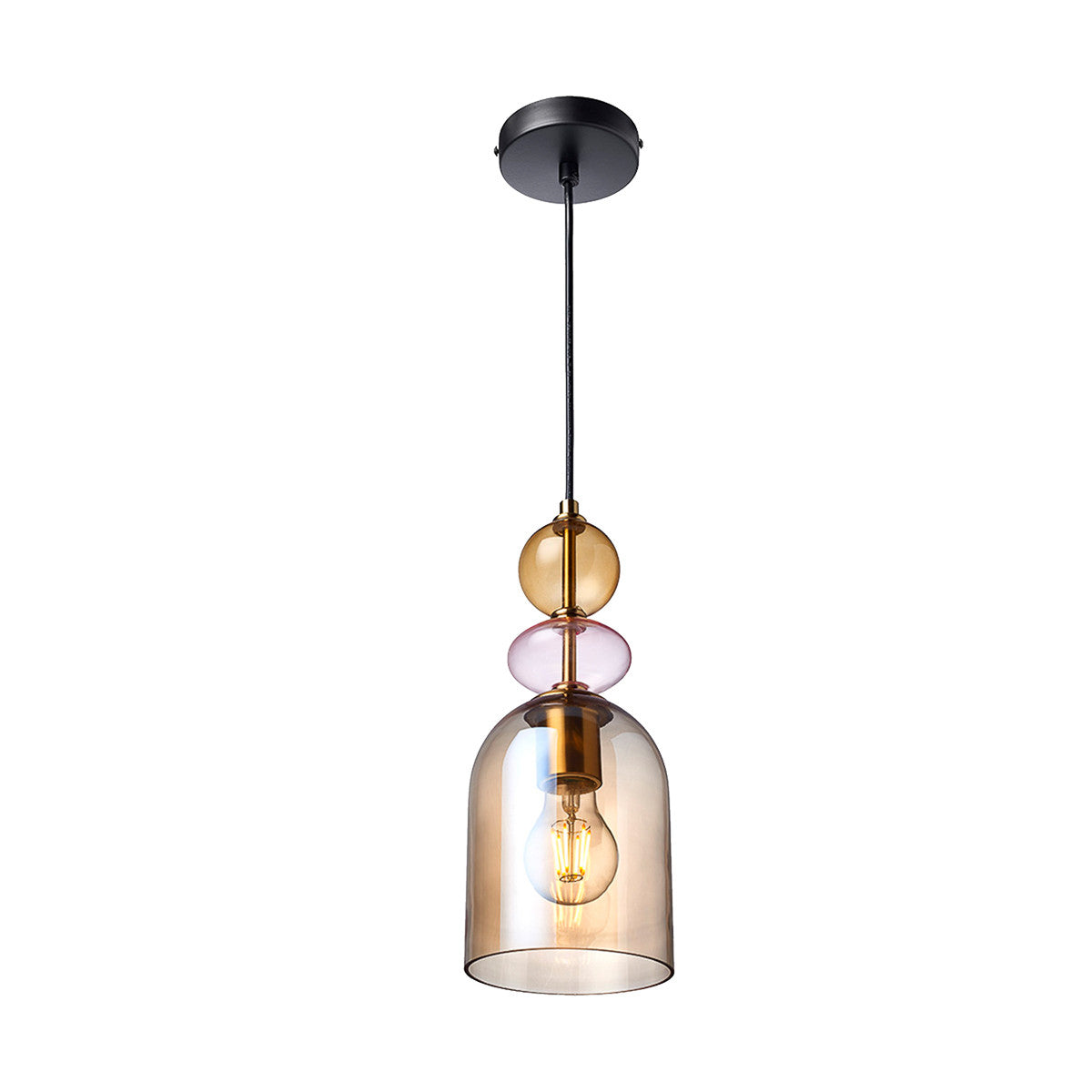 Lampa wisząca Tropea bursztynowa 1xE27 - lampa-wiszaca-tropea-1xe27-bursztynowa-srednia-lp-20041p-m-am-1.jpg