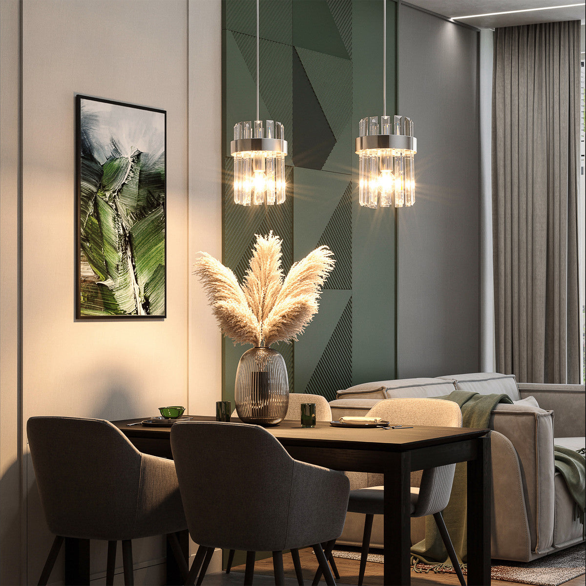 Lampa wisząca Vetro chrom 2xE14 - lampa-wiszaca-vetro-srebrna-2xe14-2.jpg