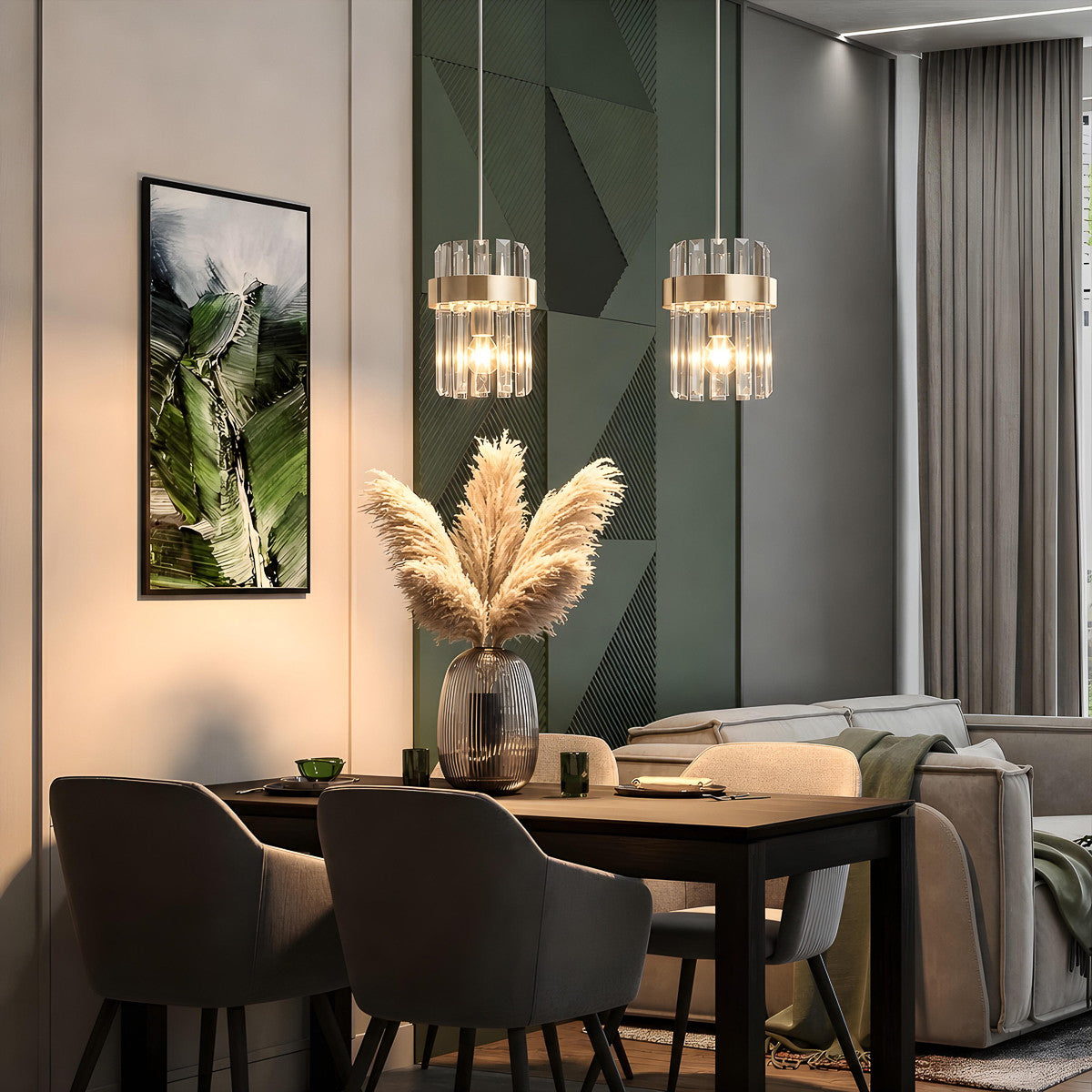 Lampa wisząca Vetro złota 2xE14 - lampa-wiszaca-vetro-zlota-2xe14-2.jpg