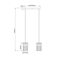 Lampa wisząca Vetro złota 2xE14 - lampa-wiszaca-vetro-zlota-2xe14-8.jpg