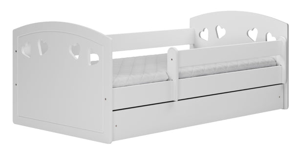 ŁÓŻKO DZIECIĘCE VANILIA 160 BIAŁE Z SZUFLADĄ I MATERACEM 160/80