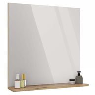 LUSTRO ŁAZIENKOWE Z PÓŁKĄ TIGO 60x61,5 CM DĄB EVOKE DO ŁAZIENKI