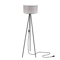 LAMPA PODŁOGOWA SHANTI 1X40W E27 - ABAŻUR SZARY