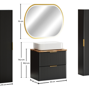 Zestaw meblowy 60cm z blatem, umywalką nablatową Magic, szafkami wysokimi i lustrem LED - SET-ADB B NAT WOTAN 60CM UN MAGIC HC F.png
