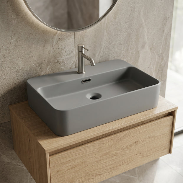 Umywalka nablatowa - Trust 2 Matt Light Grey A.jpg