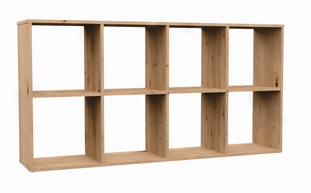 REGAŁ KOMOROWY SZAFKA MALAX 2X4 DĄB ARTISAN